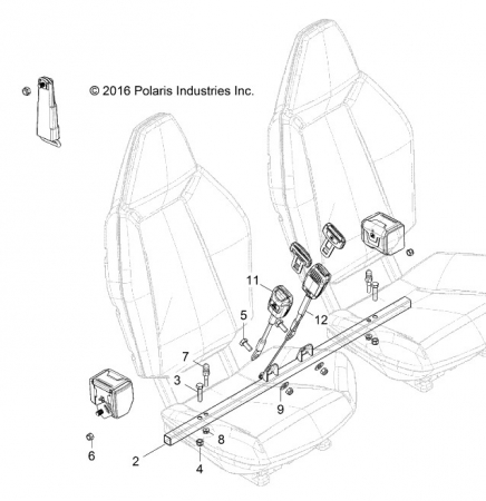 SEAT BELT ASSEMBLY  3PT 2635134