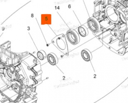 BEARING RETAINER PLATE 5256915