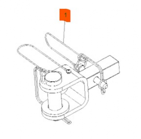 KIT-FR RCVR HITCH ASM TRACTOR 2877483